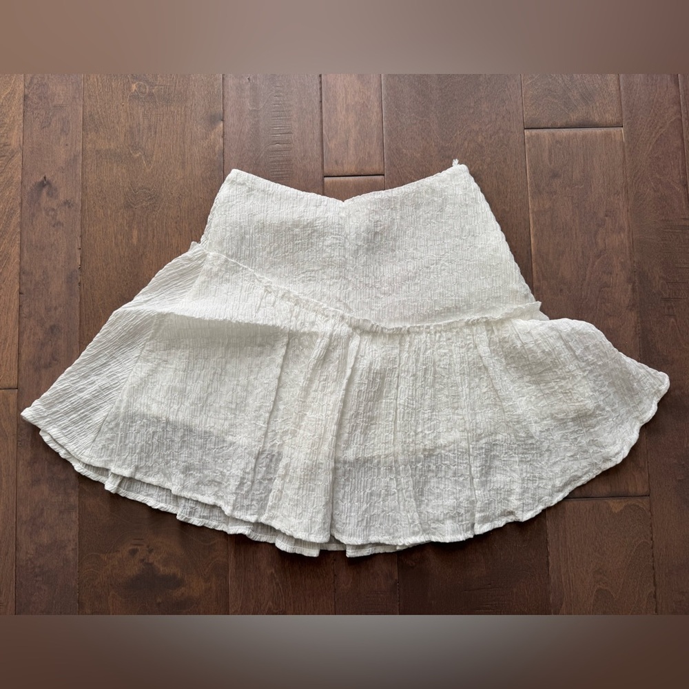 Princess Polly White Ruched Ruffle Skirt - Picture 3 of 8